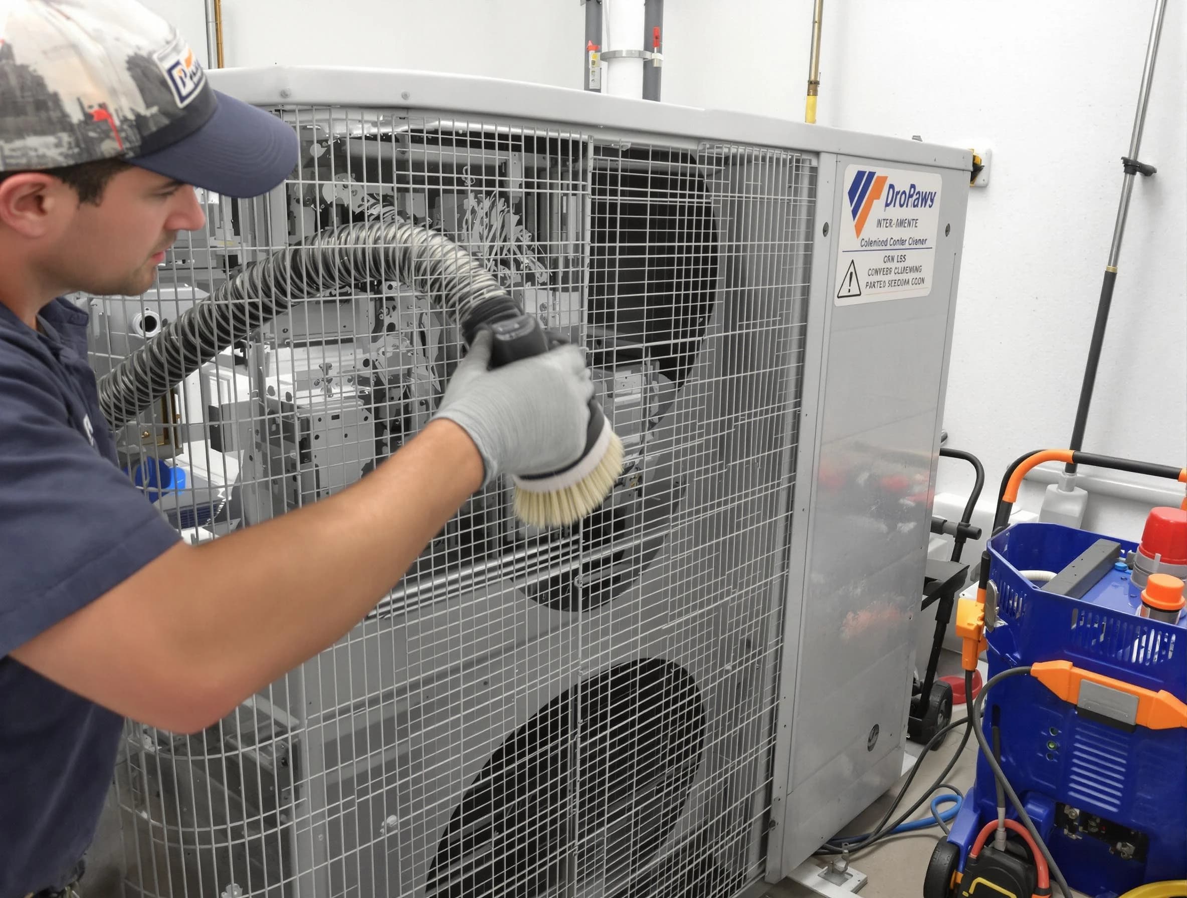 Montevallo Air Duct Cleaning specialist performing precision AC coil cleaning for improved system performance in Montevallo