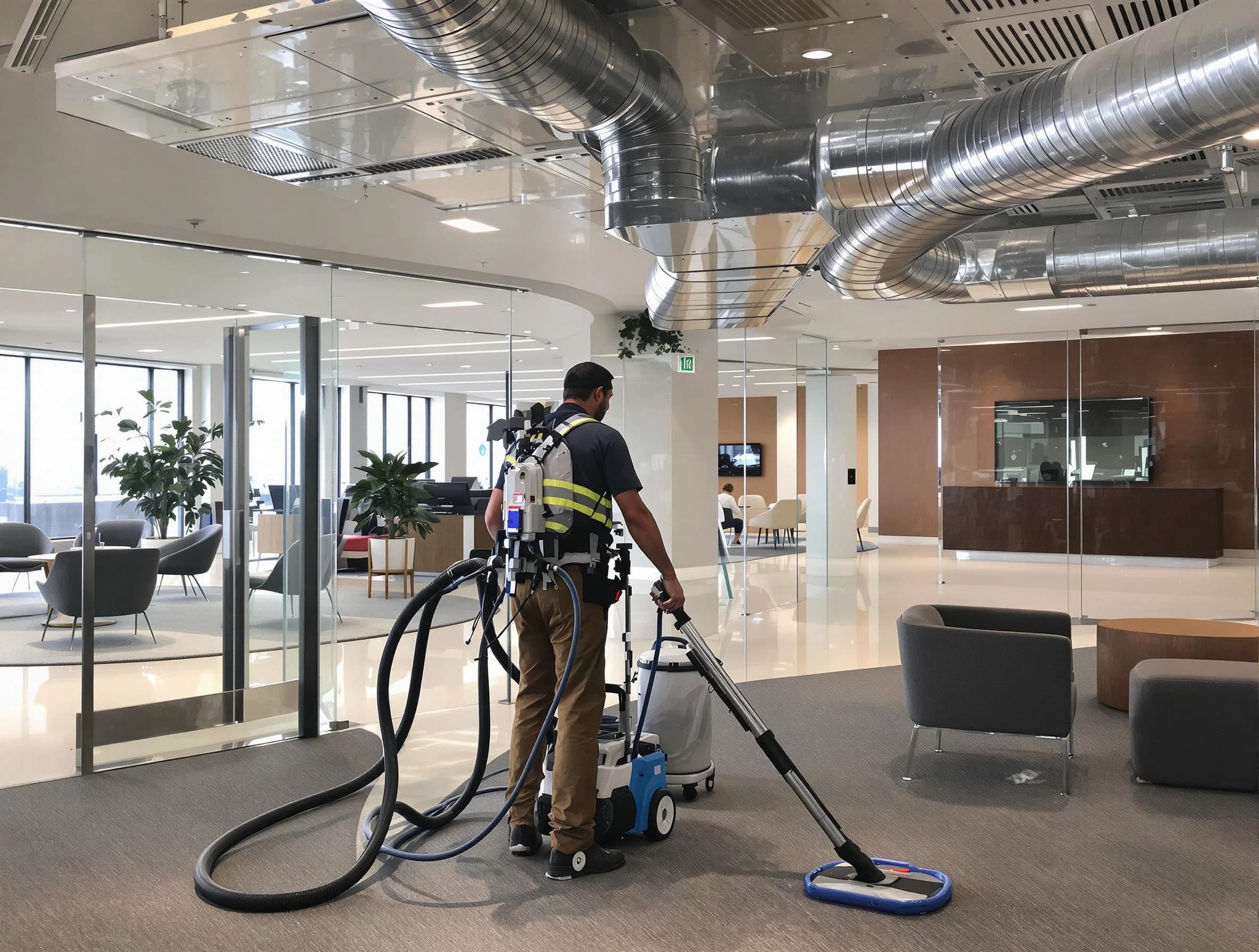 Commercial duct cleaning service by Montevallo Air Duct Cleaning in Montevallo