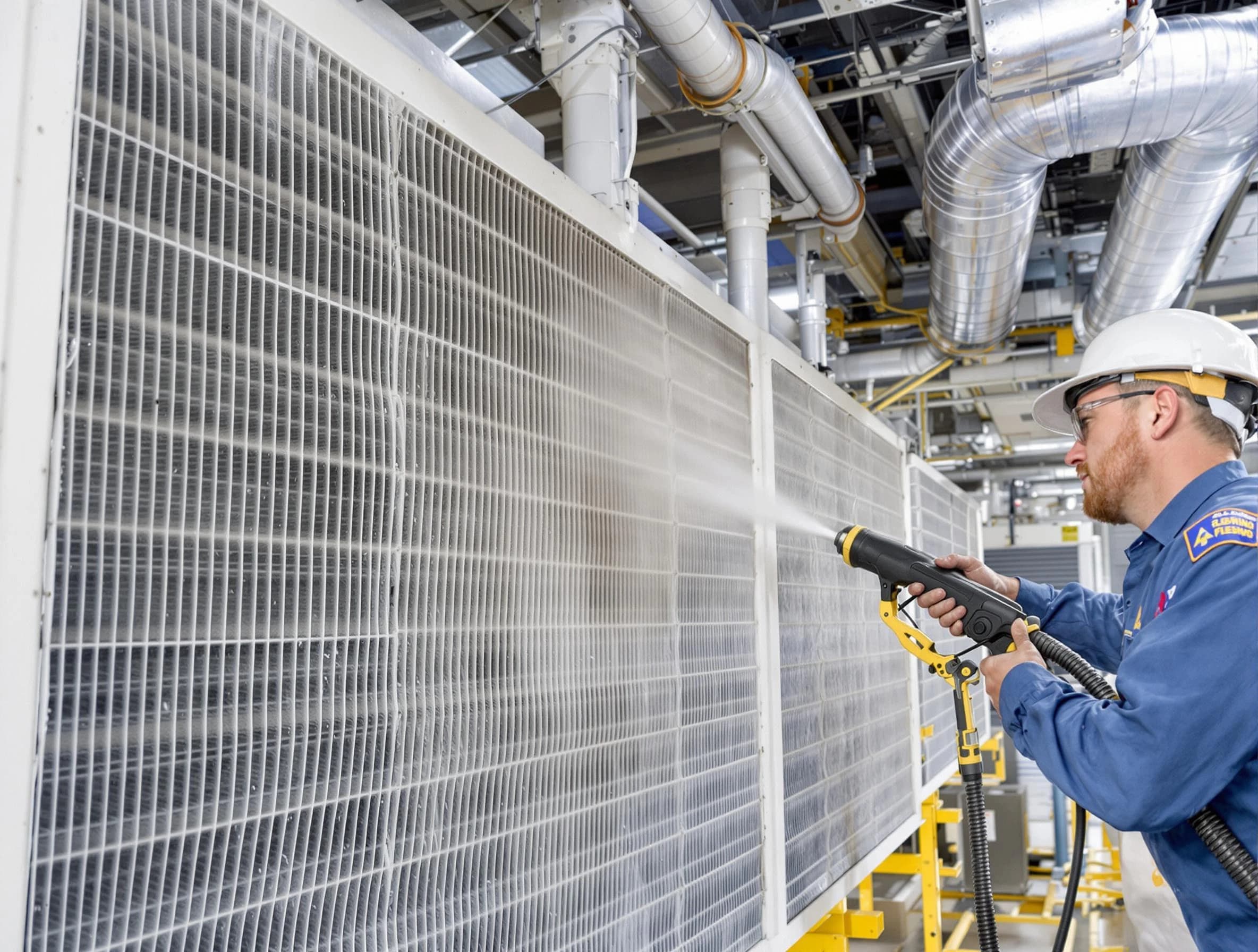 Professional commercial coil cleaning by Montevallo Air Duct Cleaning in Montevallo