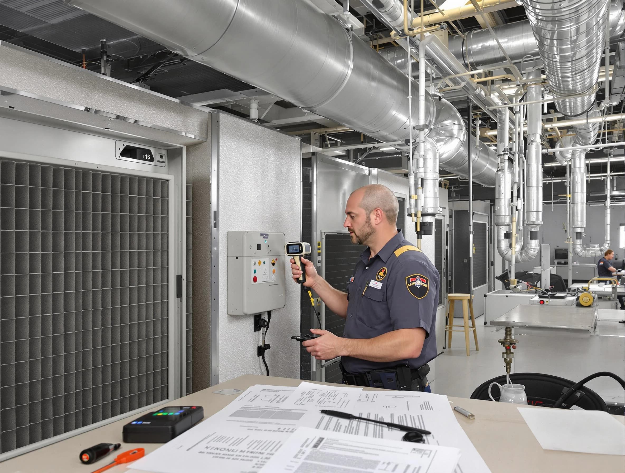 Professional filter system inspection by Montevallo Air Duct Cleaning in Montevallo