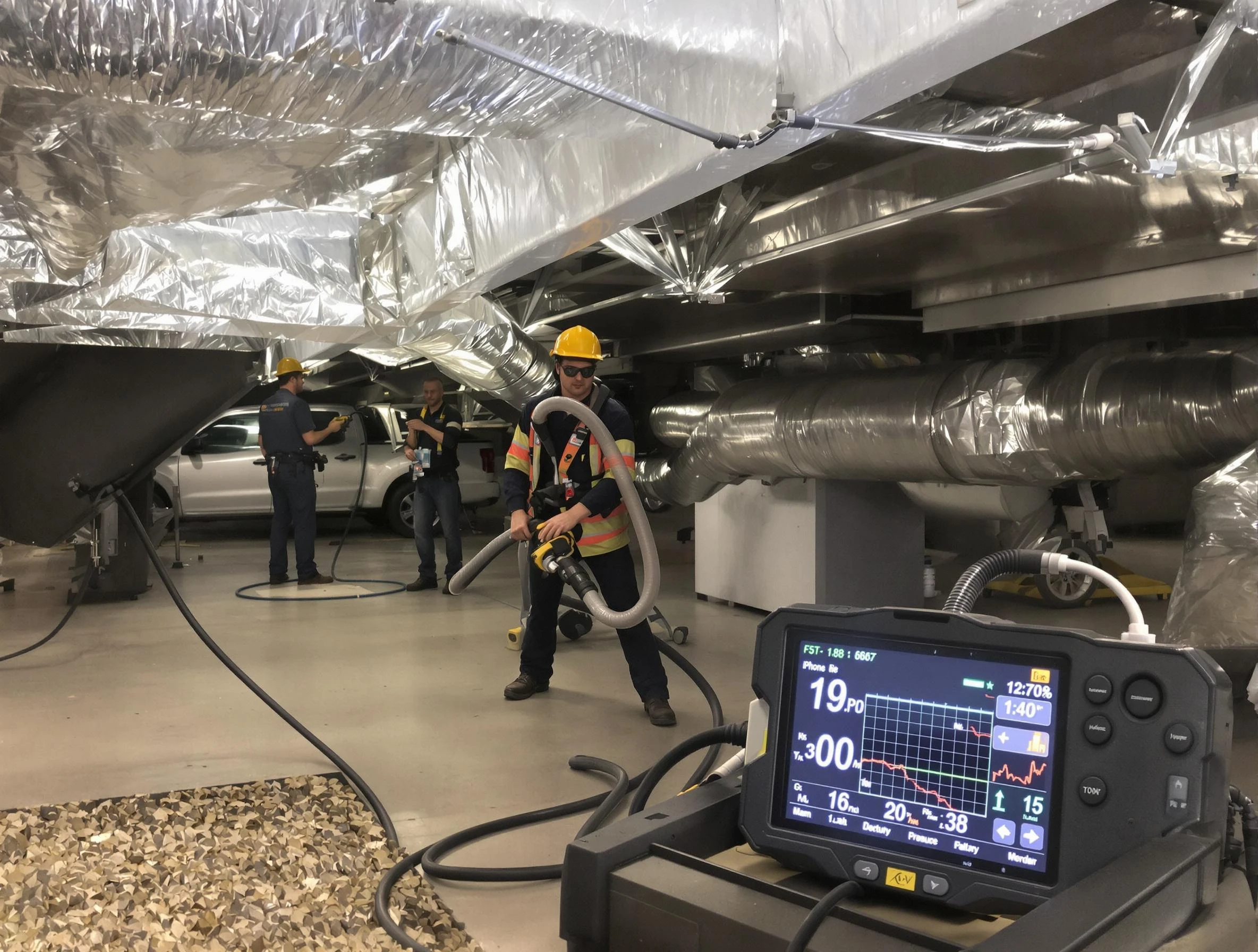 Professional negative pressure duct cleaning by Montevallo Air Duct Cleaning in Montevallo