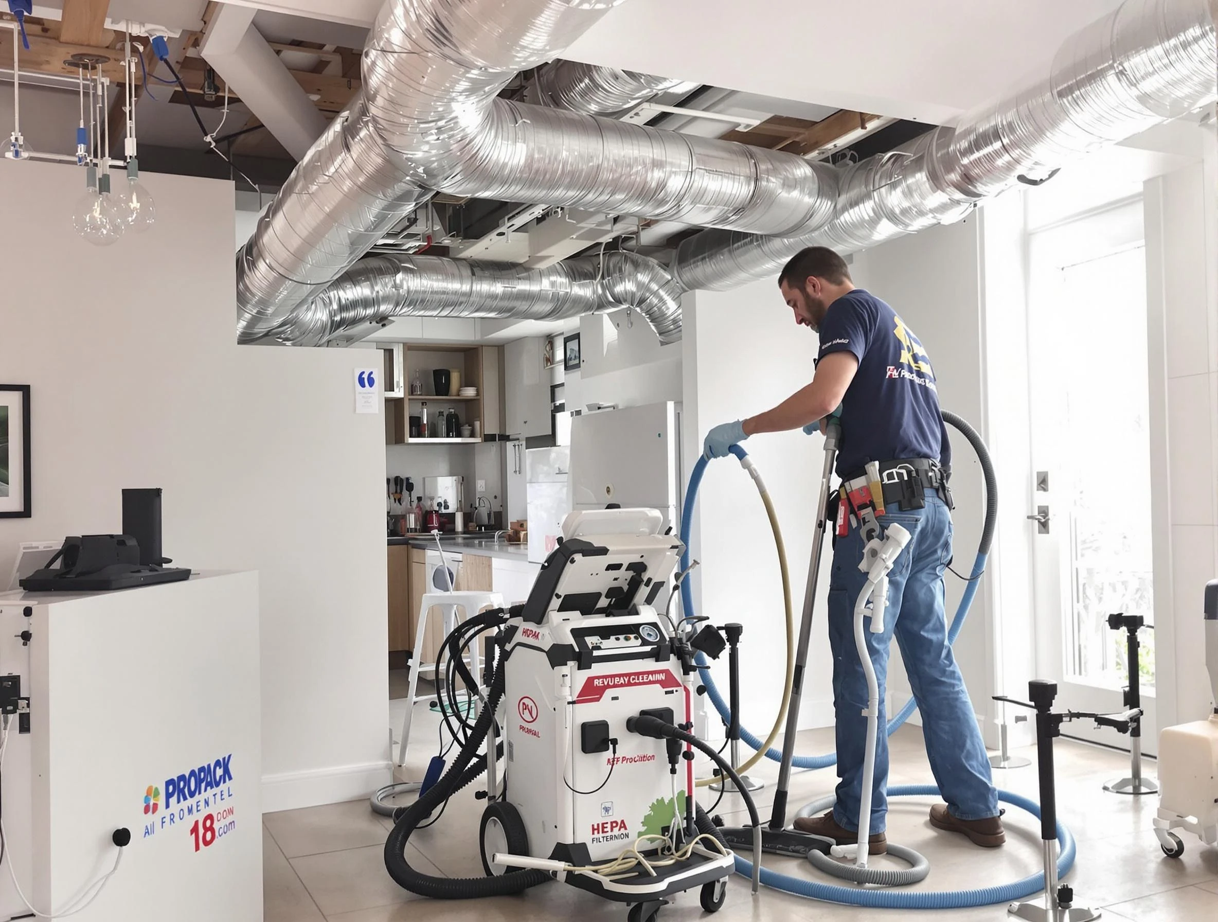 Montevallo Air Duct Cleaning technician performing advanced pure duct cleaning with specialized equipment in Montevallo